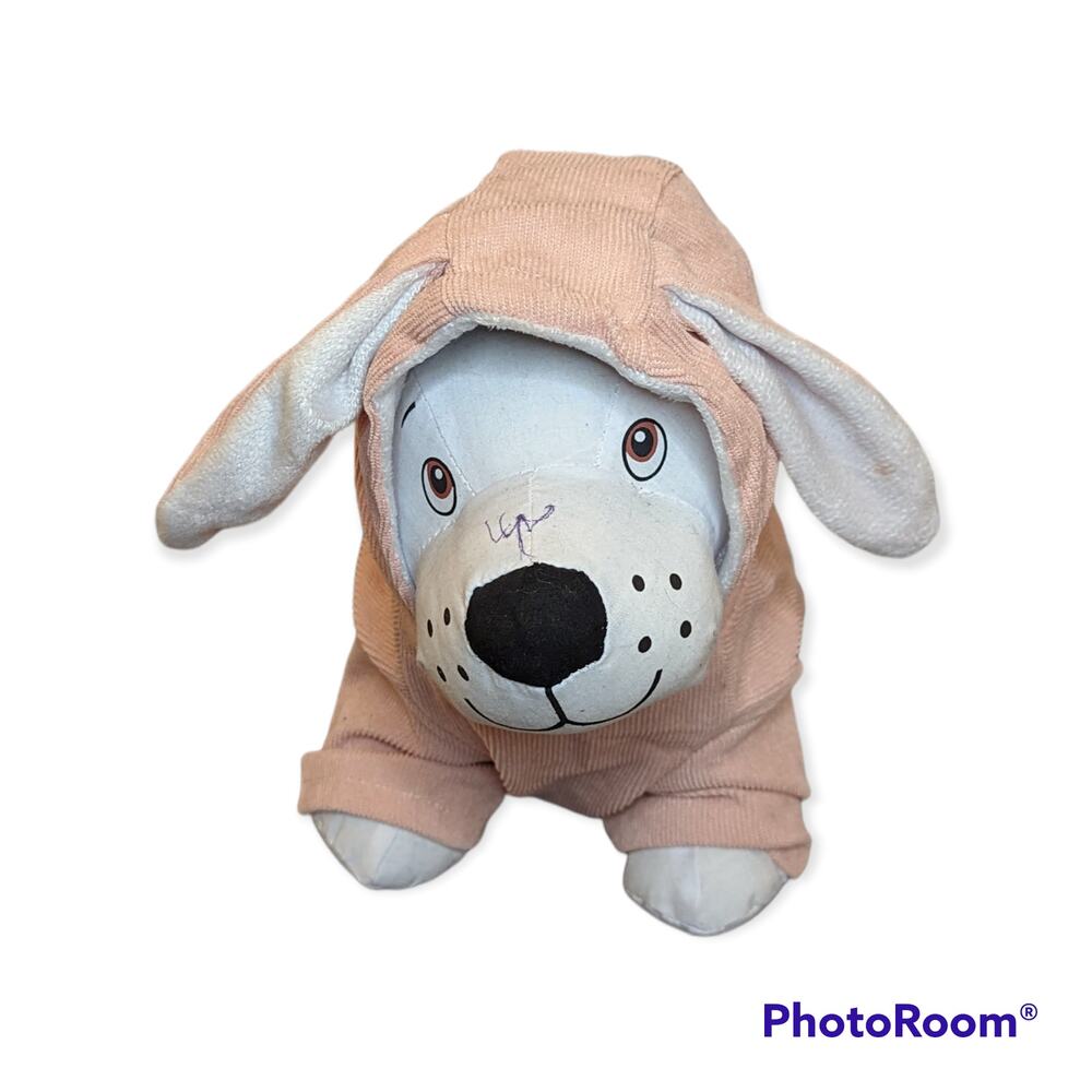 Wiz BBQT Dog Cat Pink Rabbit Bunny Ears Soft Knit Hoodie Sweater Costume L